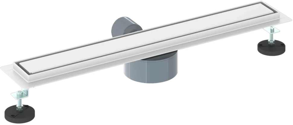Dušo nuotekų 2-in-1 su 360° sifonu Sidabrinė 60 cm