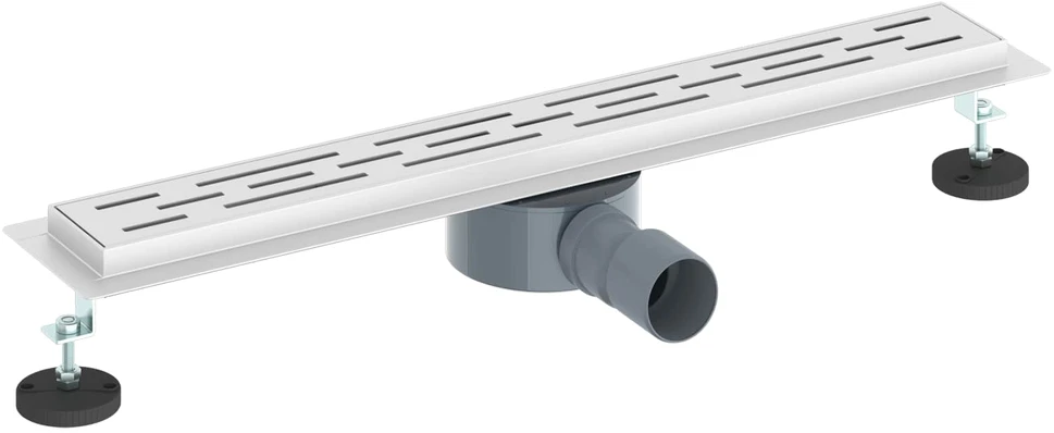 Dušo nuotekų linijinės dizaino su 360° sifonu Sidabrinė 60 cm
