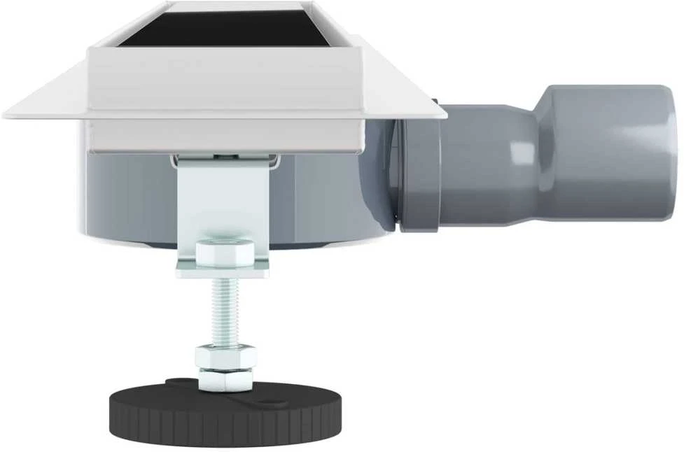 Dušo nuotekų stiklinis dangtelis su 360° sifonu Juoda 70 cm