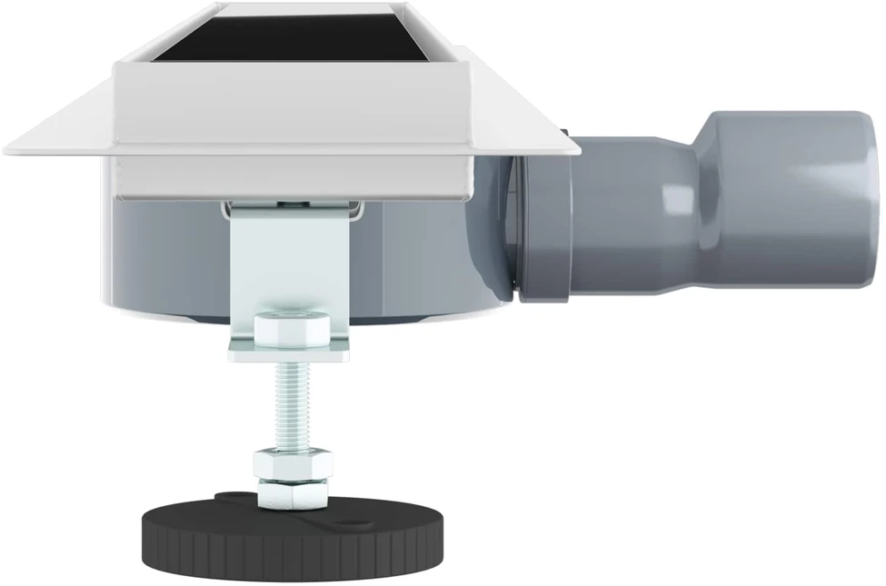 Dušo nuotekų stiklinis dangtelis su 360° sifonu Juoda 70 cm
