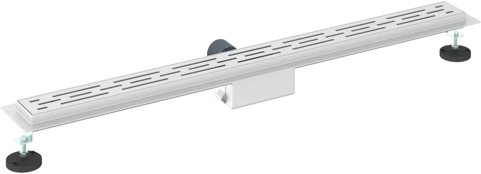Dušo nutekėjimas su linijiniu dizainu Sidabro 100 cm