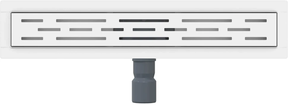 Dušo nutekėjimas su linijiniu dizainu Sidabro 60 cm
