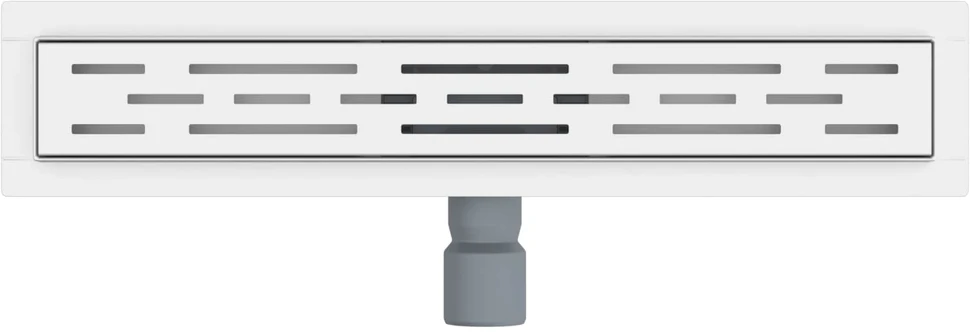 Dušo nutekėjimas su linijiniu dizainu Sidabro 50 cm