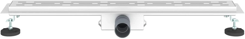 Dušo nutekėjimas su linijiniu dizainu Sidabro 80 cm