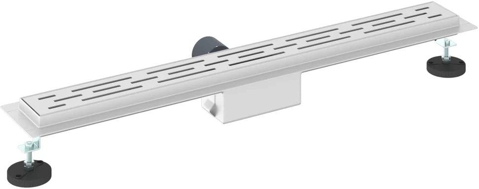 Dušo nutekėjimas su linijiniu dizainu Sidabro 80 cm