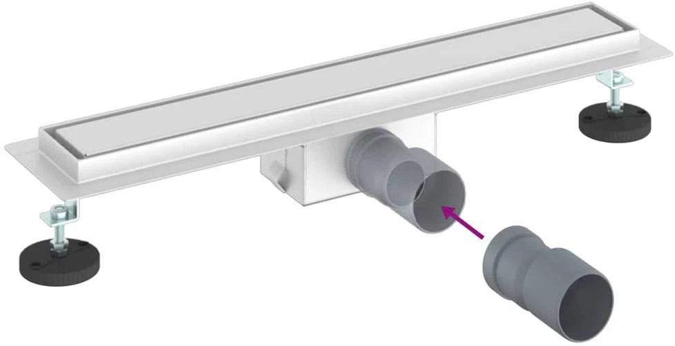 2 viename dušo nutekėjimas Sidabro 50 cm