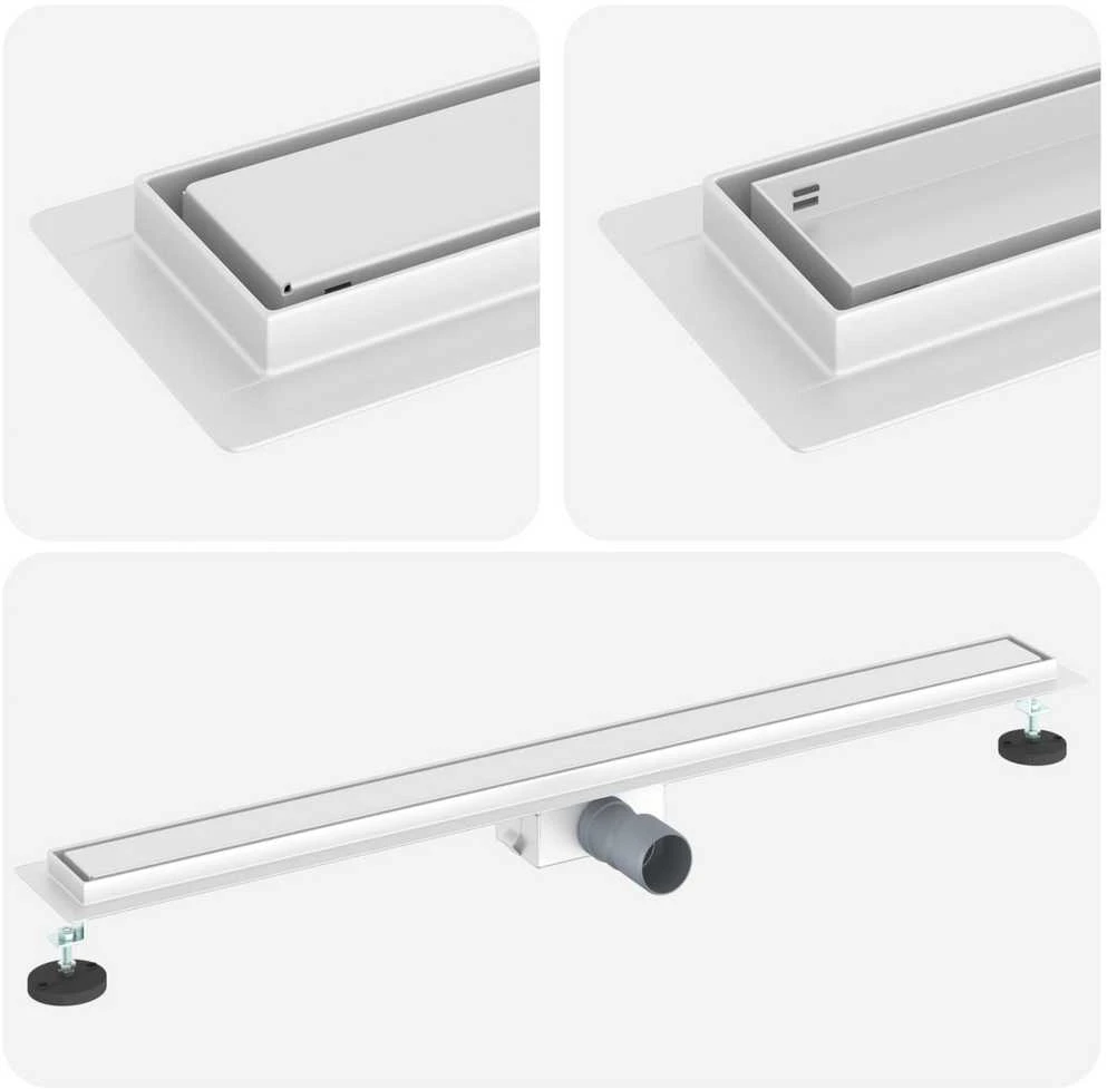 2 viename dušo nutekėjimas Sidabro 90 cm