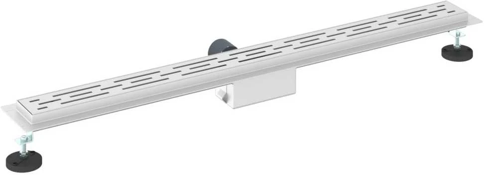 Dušo nutekėjimas su linijiniu dizainu Sidabro 100 cm