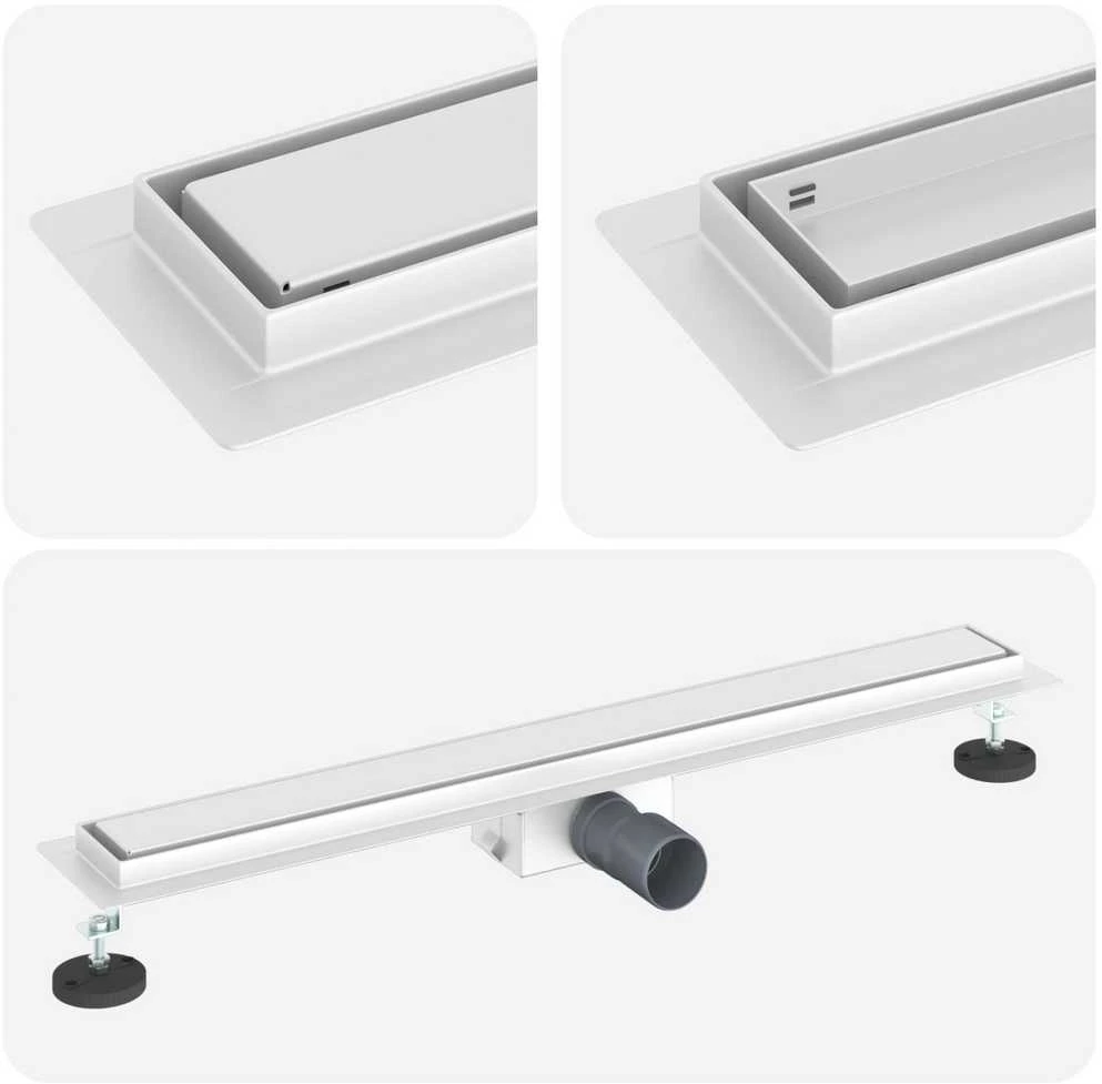 2 viename dušo nutekėjimas Sidabro 80 cm