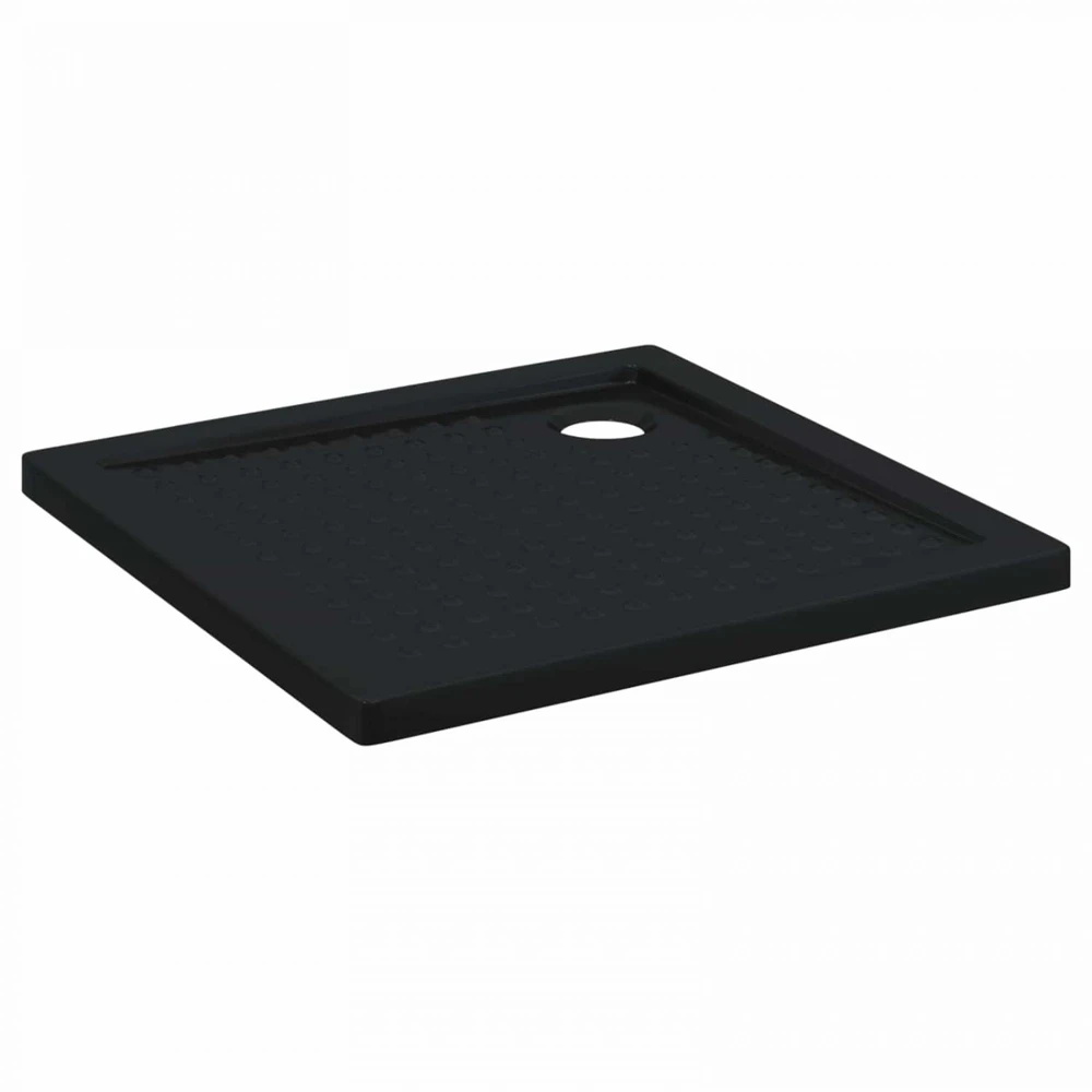 Dušo padėklas su taškais 80 x 80 x 4 cm ABS Juoda