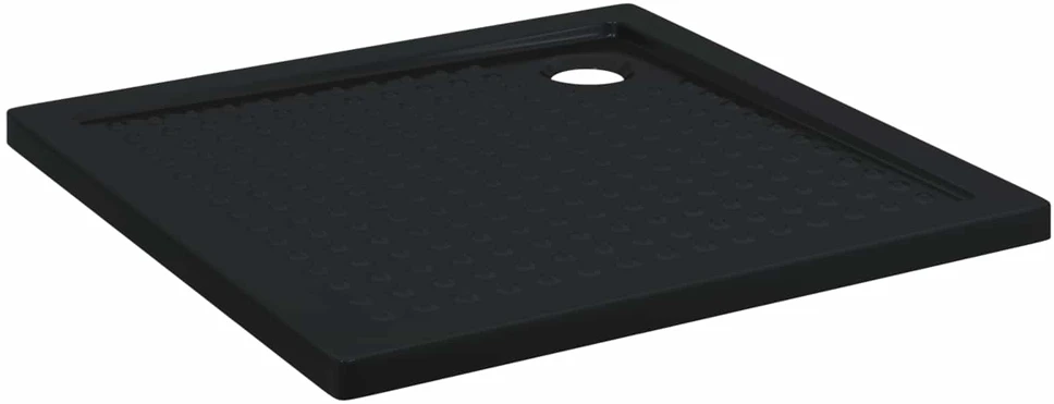 Dušo padėklas su taškais 90 x 90 x 4 cm ABS Juoda