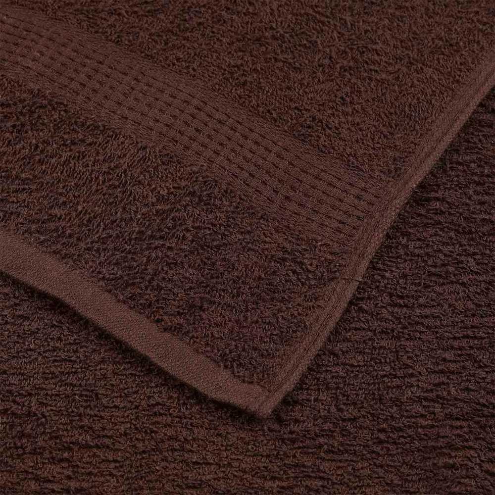 Rankšluostis Dušo rankšluosčiai, 4vnt., rudi, 70x140 cm, medvilnė, 360g/m²
