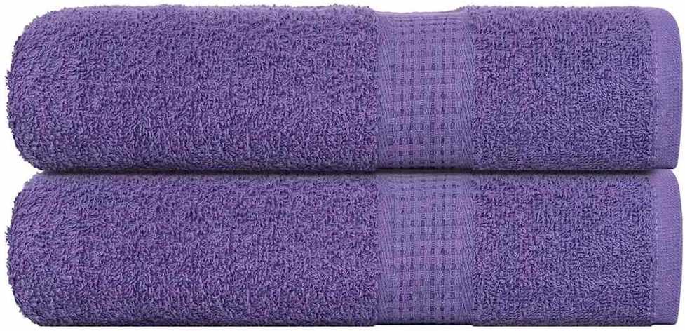 Rankšluostis Dušo rankšluosčiai, FROGN, 2 vnt., violetiniai, 70x140 cm, 360 g/m²