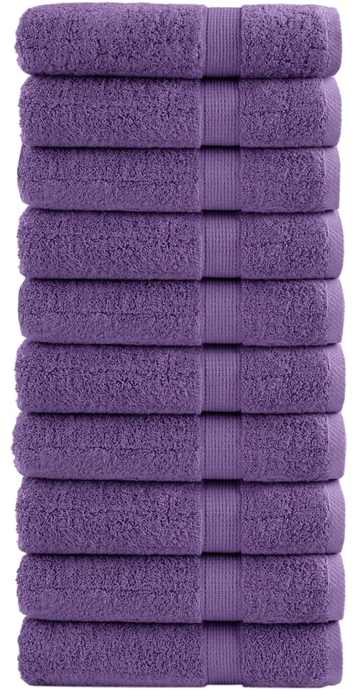 Rankšluostis Dušo rankšluosčiai SOLUND, 10vnt., violetiniai 70x140cm 600g/m²