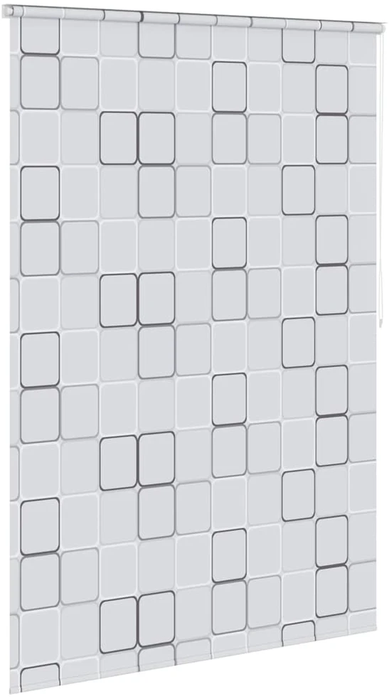 Dušo roletas, 140x240 cm, kvadratų raštas