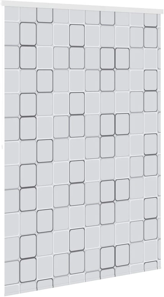 Dušo roletas, 140x240 cm, kvadratų raštas