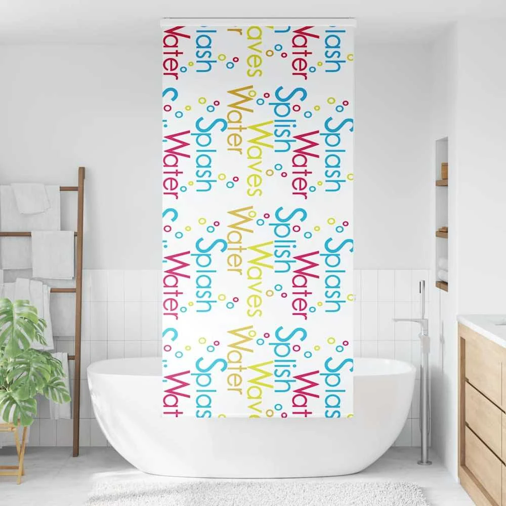 Dušo roletas su kasete, 100x240 cm, audinio plotis 96 cm