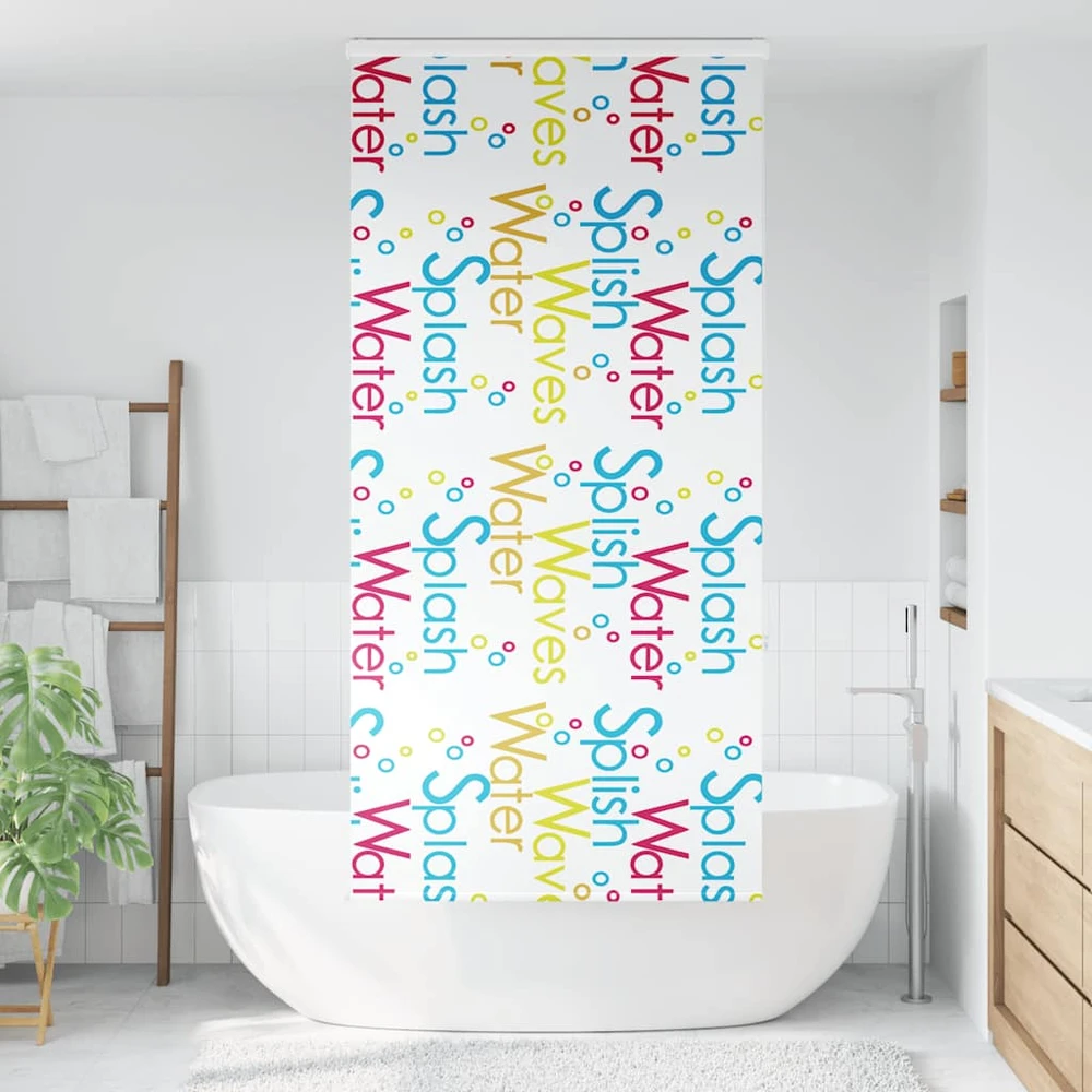 Dušo roletas su kasete, 100x240 cm, audinio plotis 96 cm