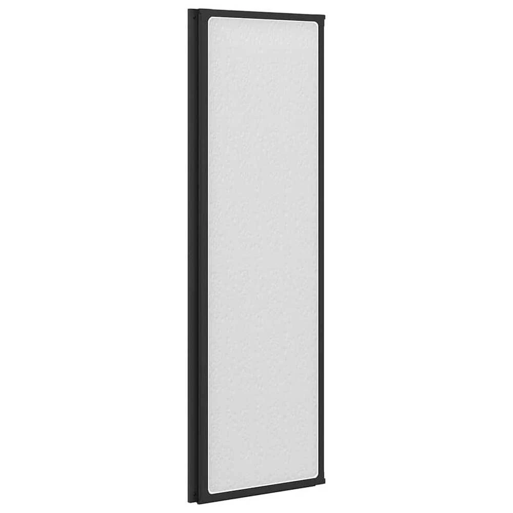 Dušo sienelė Juodas 132 x 2 x 140 cm Aliuminis ir PP