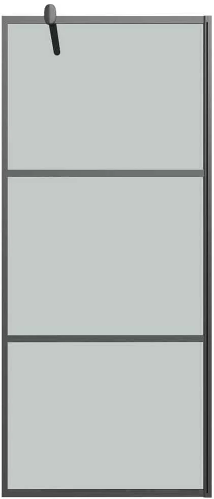 Dušo sienelė, juoda, 80x195cm, tamsus ESG stiklas