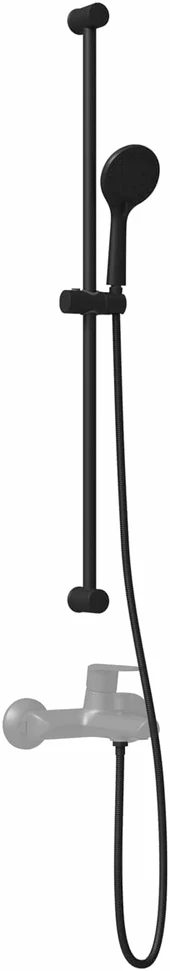 Dušo sistemos rinkinys Juoda 100 cm Nerūdijantis plienas