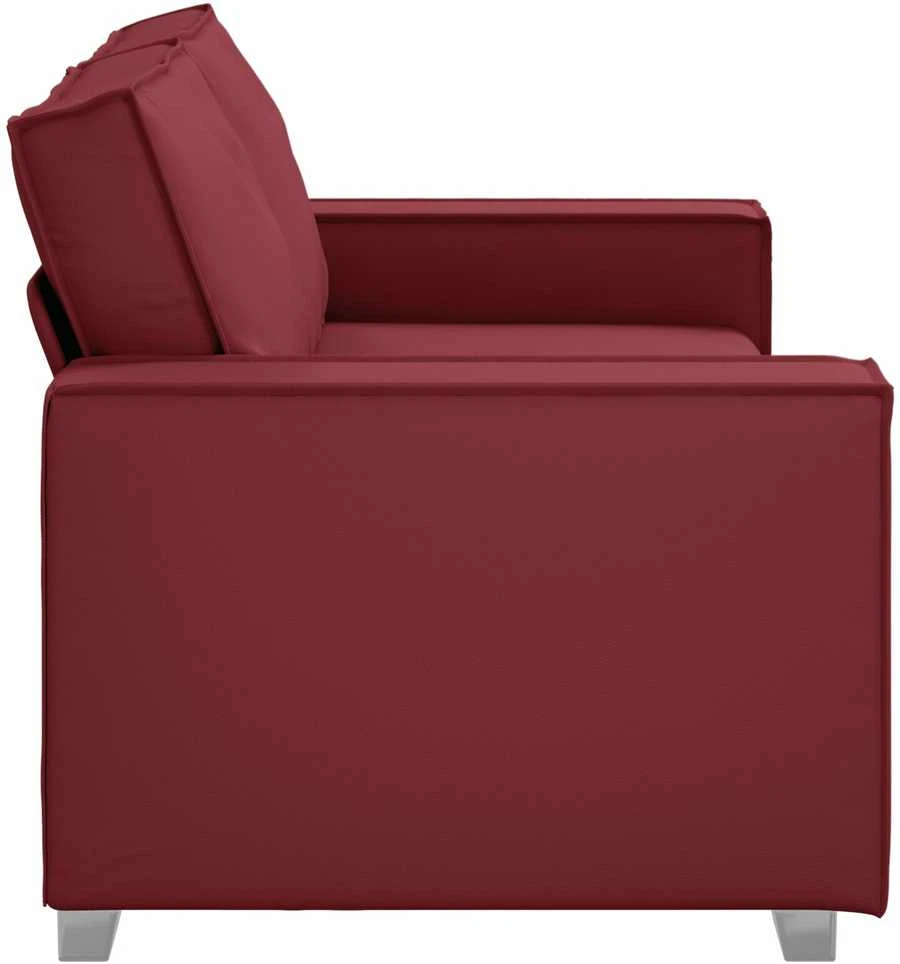 Dvivietė sofa Vyno raudona 180 cm Dirbtinė oda