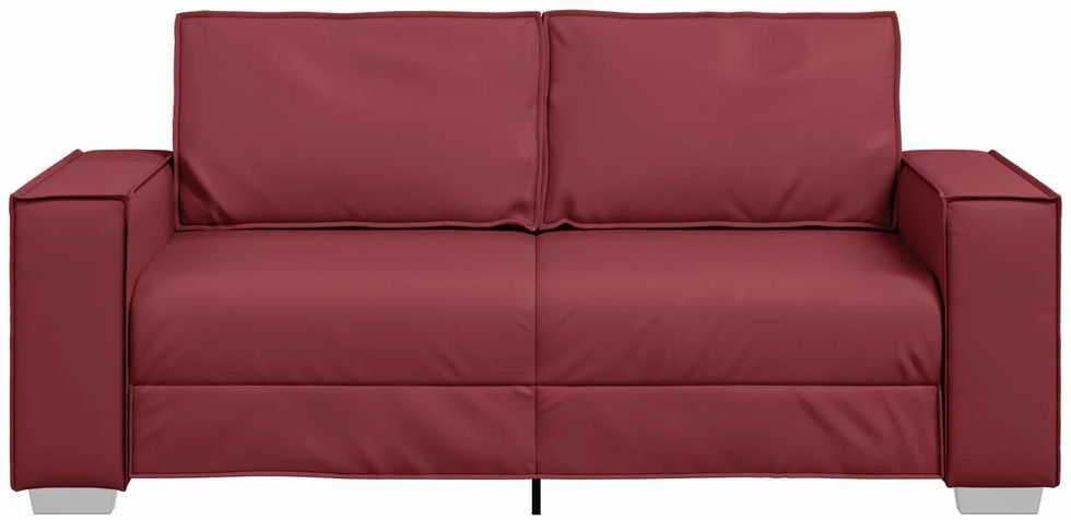 Dvivietė sofa Vyno raudona 180 cm Dirbtinė oda