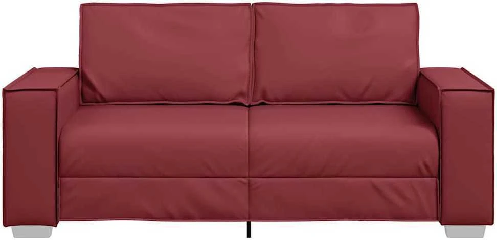 Dvivietė sofa Vyno raudona 180 cm Dirbtinė oda