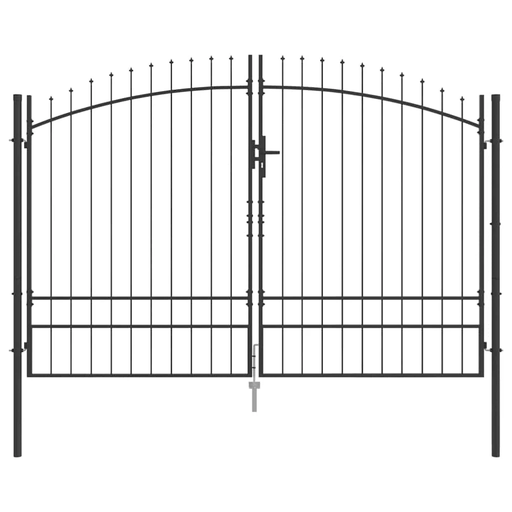 Dviejų durų vartai WOERDEN 299,5 x 249,5 cm Plienas Užrakintas