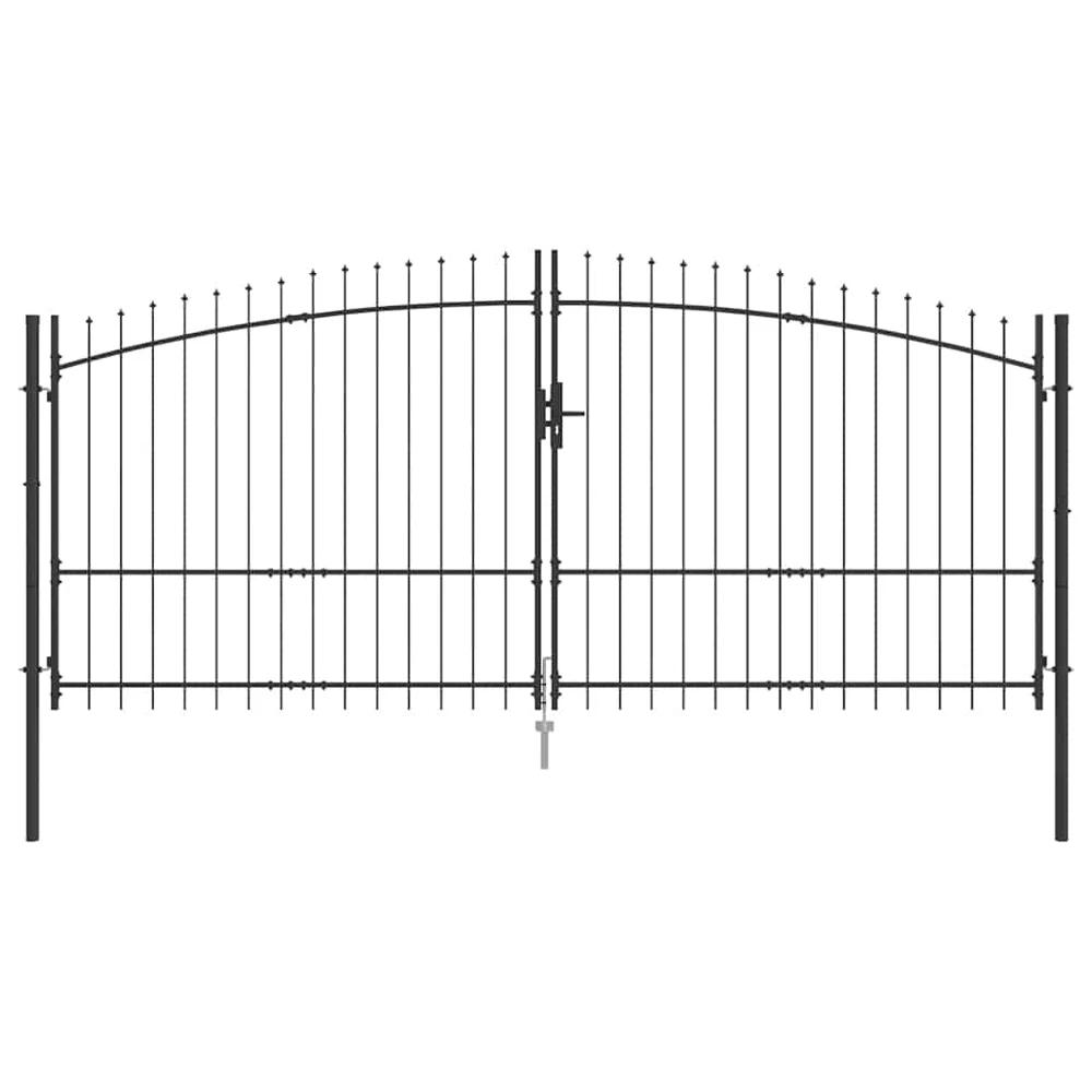 Dviejų durų vartai WOERDEN 400 x 224,5 cm Plienas Užrakintas