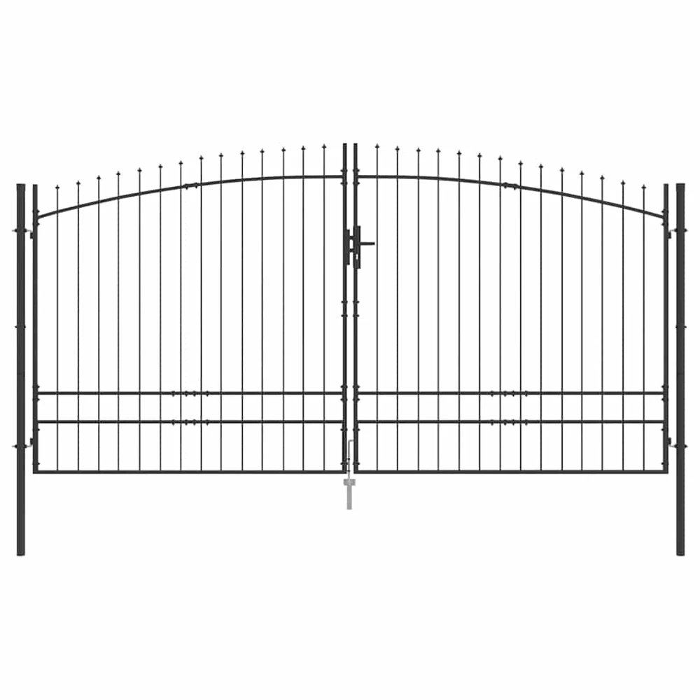 Dviejų durų vartai WOERDEN 400 x 249,5 cm Plienas Užrakintas