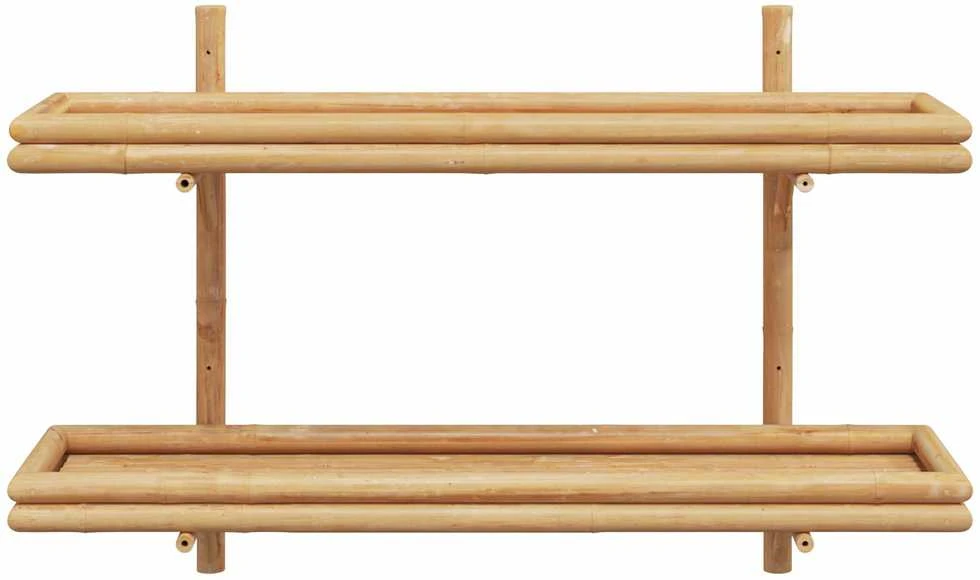 Sieninė lentyna Sieninis Ruda 100 x 26 x 60 cm bambukas