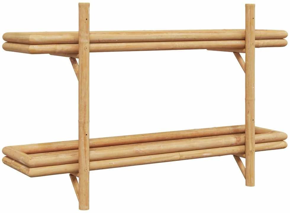 Sieninė lentyna Sieninis Ruda 100 x 26 x 60 cm bambukas