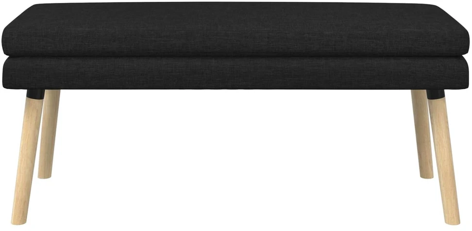 Dviejų sluoksnių suolas Juoda 110 x 40 x 47 cm Audinys