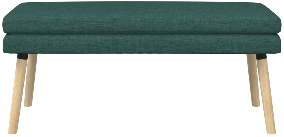 Dviejų sluoksnių suolas Tamsiai žalia 110 x 40 x 47 cm Audinys