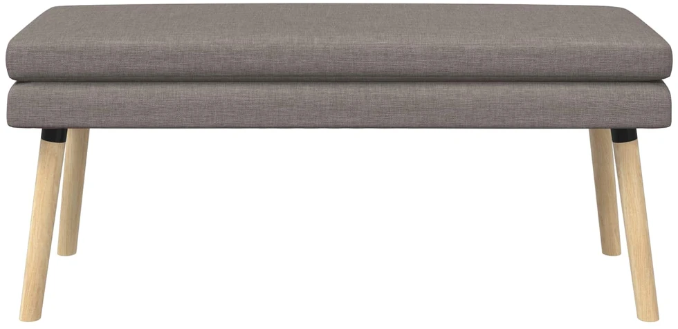 Dviejų sluoksnių suolas Taupe 110 x 40 x 47 cm Audinys