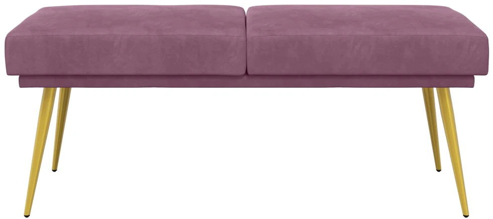 Dviejų sluoksnių suolas Violetinė 120 x 45 x 46 cm Aksomas