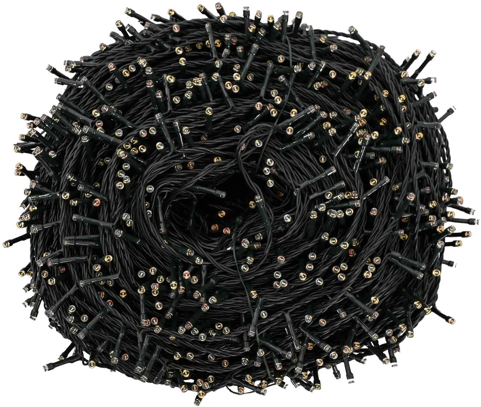 Dviejų spalvų režimo kalėdinės girliandos 1000 LED