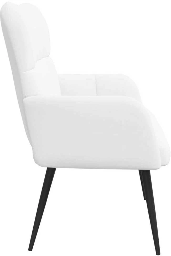 Dvitaškė sofa Balta 115 x 61 x 87 cm Audinys