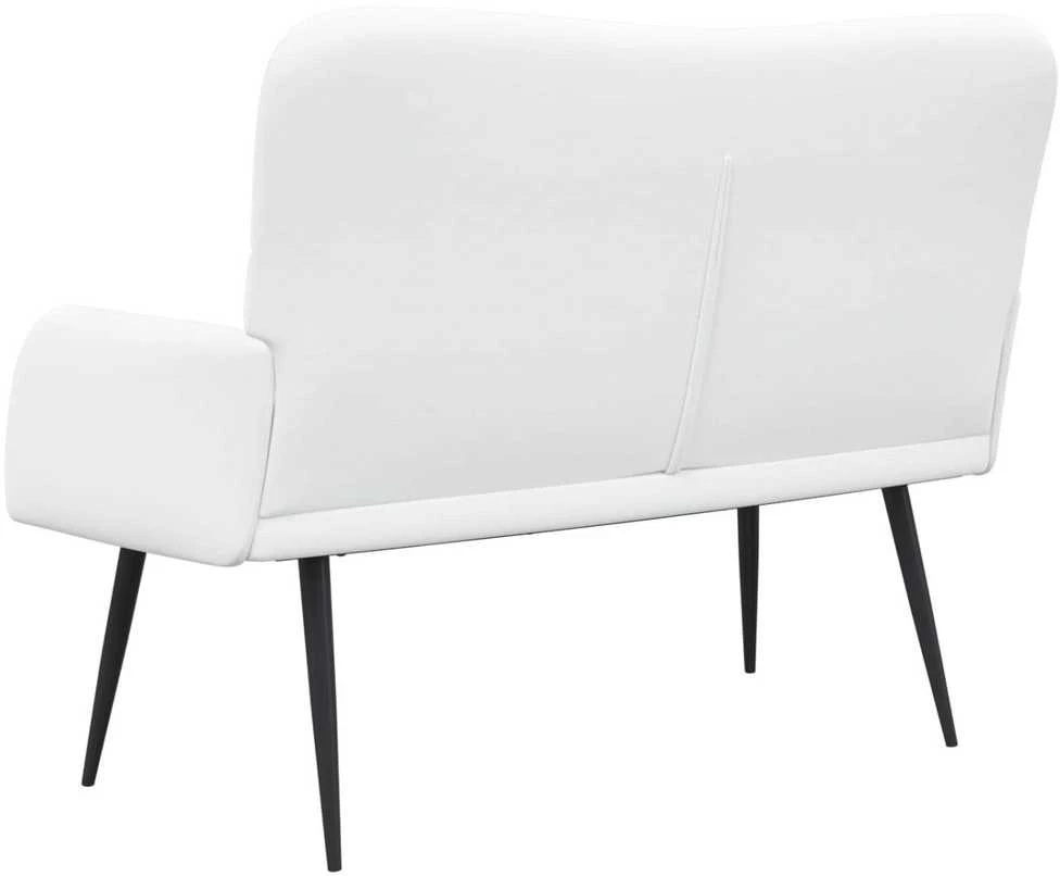 Dvitaškė sofa Balta 115 x 61 x 87 cm Audinys