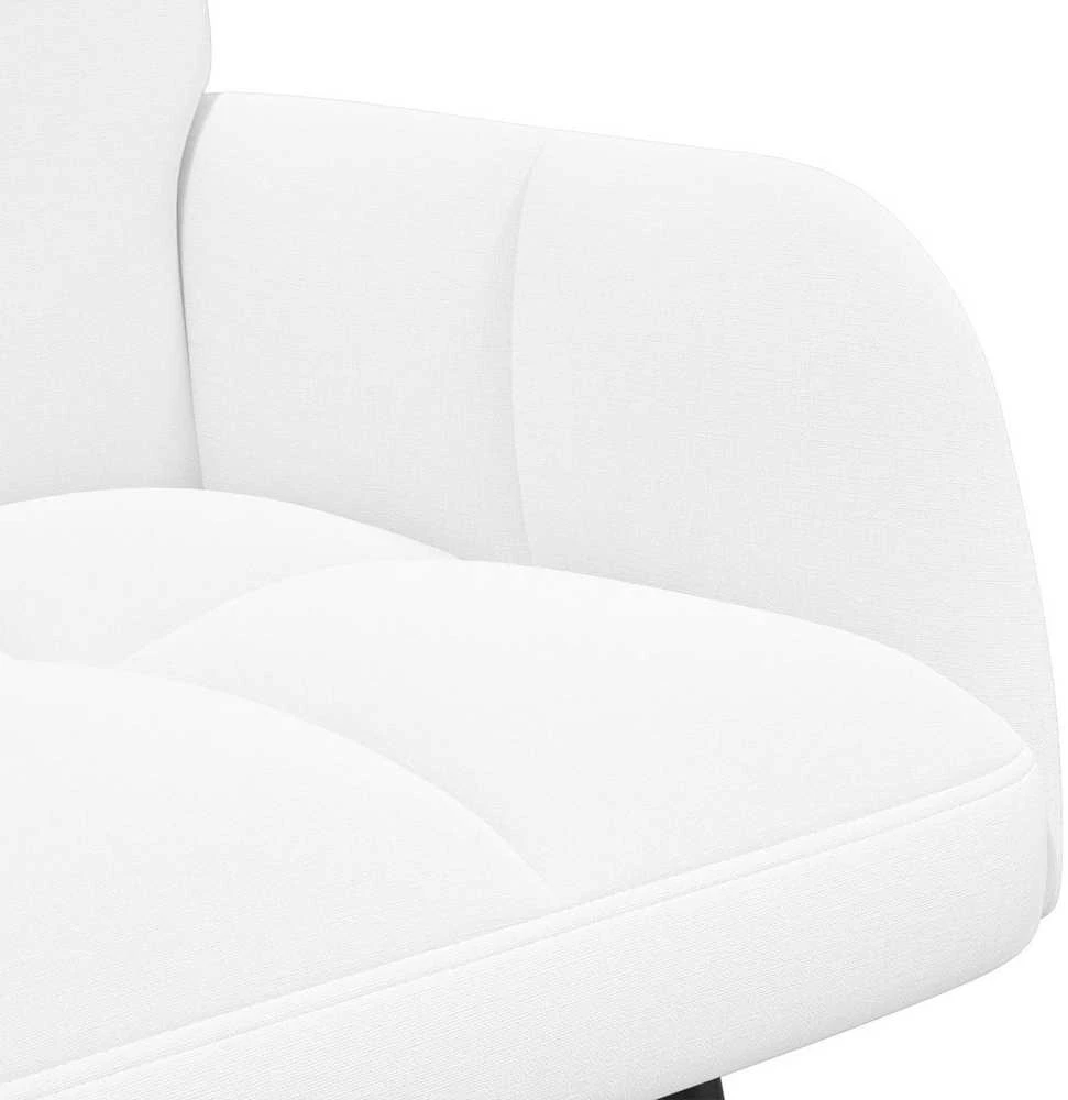 Dvitaškė sofa Balta 115 x 61 x 87 cm Audinys