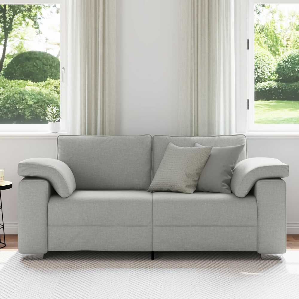Dvivietė sofa Debesų pilka 180 cm audinys