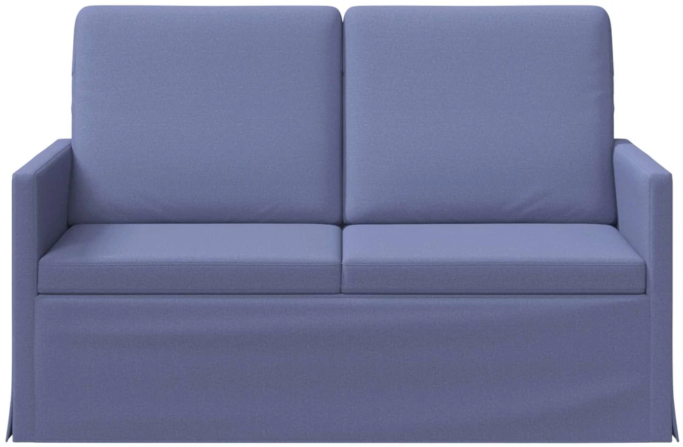 Dviejų vietų sofa Džinsinės mėlynos 130 x 81 x 82 cm Audinys