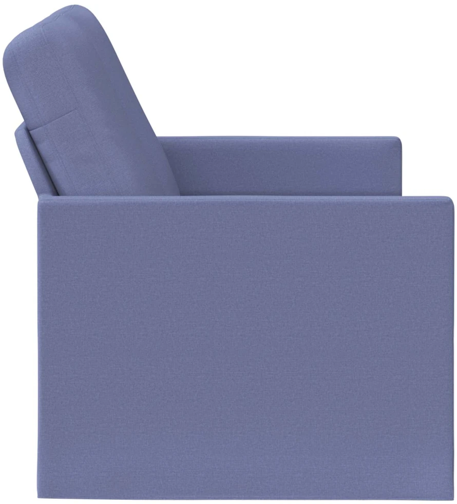 Dviejų vietų sofa Džinsinės mėlynos 130 x 81 x 82 cm Audinys