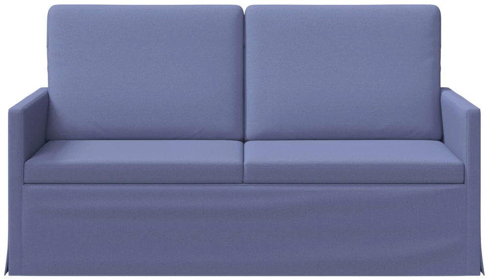 Dviejų vietų sofa Džinsinės mėlynos 150 x 81 x 82 cm Audinys