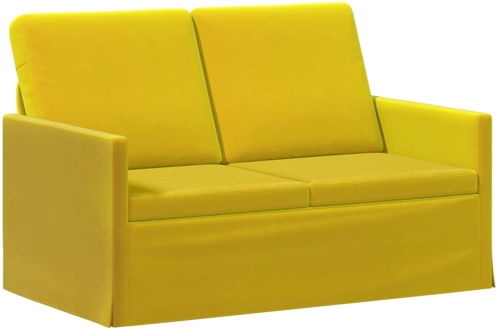 Dviejų vietų sofa Geltona 130 x 81 x 82 cm Aksomas