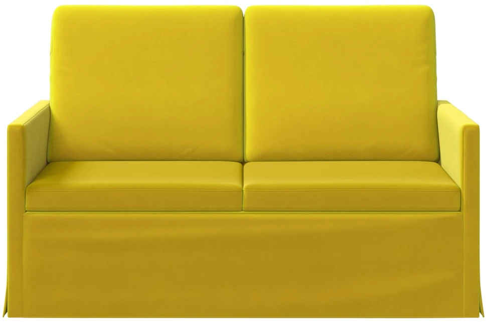 Dviejų vietų sofa Geltona 130 x 81 x 82 cm Aksomas