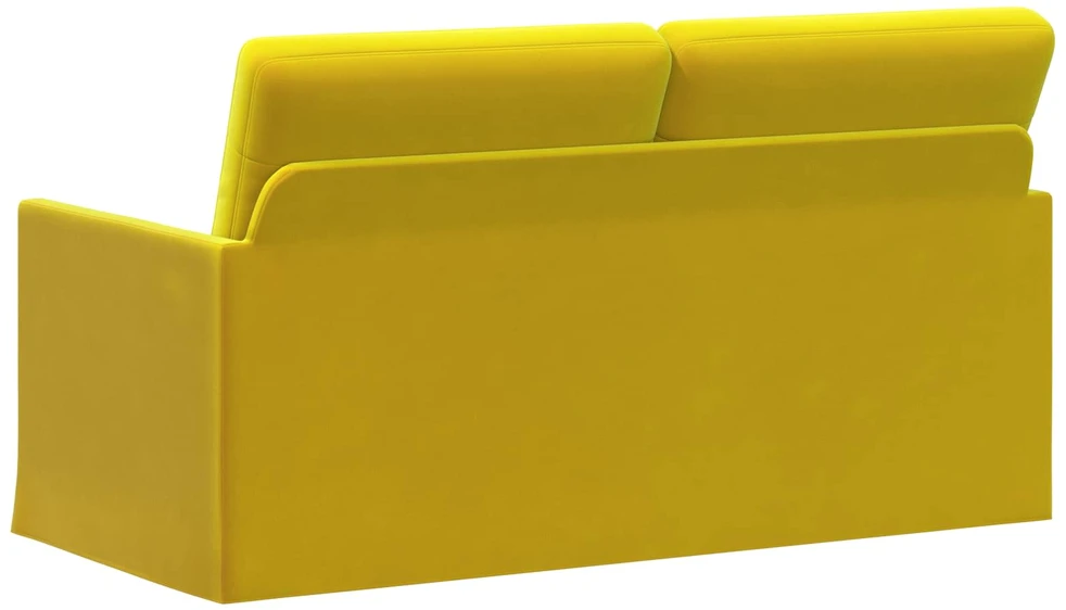 Dviejų vietų sofa Geltona 150 x 81 x 82 cm Aksomas