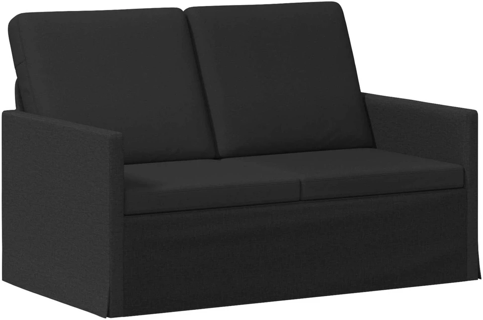 Dviejų vietų sofa Juoda 130 x 81 x 82 cm Audinys