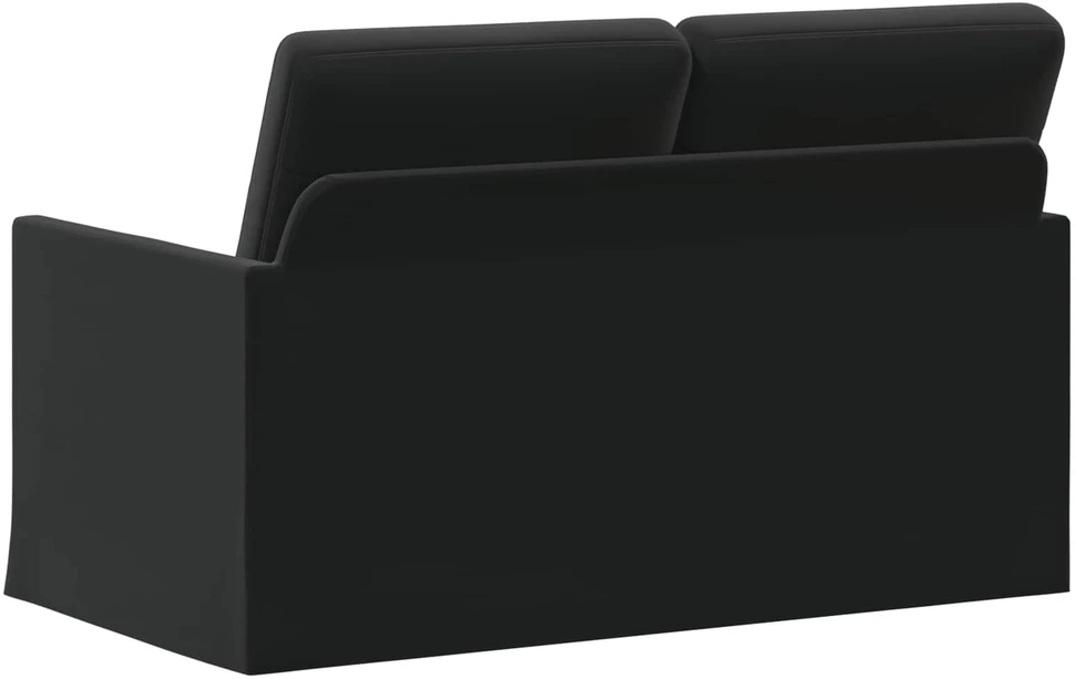 Dviejų vietų sofa Juoda 130 x 81 x 82 cm Aksomas